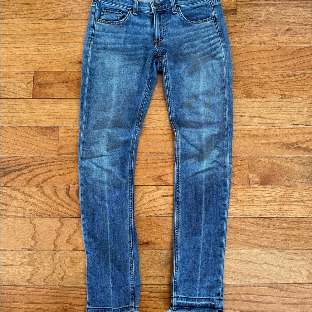 Rag & Bone Dre Coopers Mid-Rise Slim Boyfriend Fit Light Medium Wash Size 24 - Picture 2 of 6